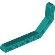 Lego rameno ohnuté dvakrát 1x11, tmavě tyrkysová (4114012, 4112276)